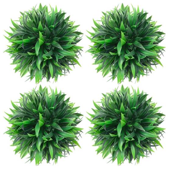 Autre - Boules de buis artificielles 4 pcs 15 cm - Image 1