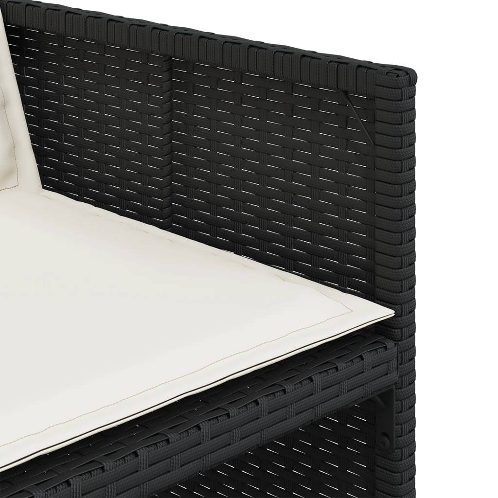 Ensemble Table et Chaises de Jardin 8 Places, Salon Repas Encastrable Résine Tressée et Bois d'Acacia – ComfortXL Outdoor Living - Image 9