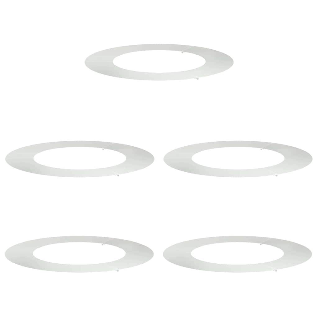 Entourage d'Arbre Plat Acier Galvanisé pour Jardin Protection Parterre Ø80 cm Gris - ComfortXL Outdoor Living - Image 2