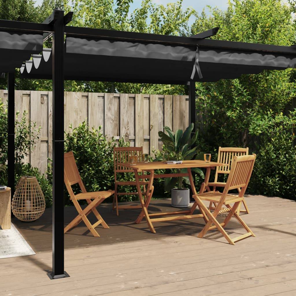 PANGIVO - Tonnelle aluminium anthracite 600 x 300 x 220 cm - PANGIVO
