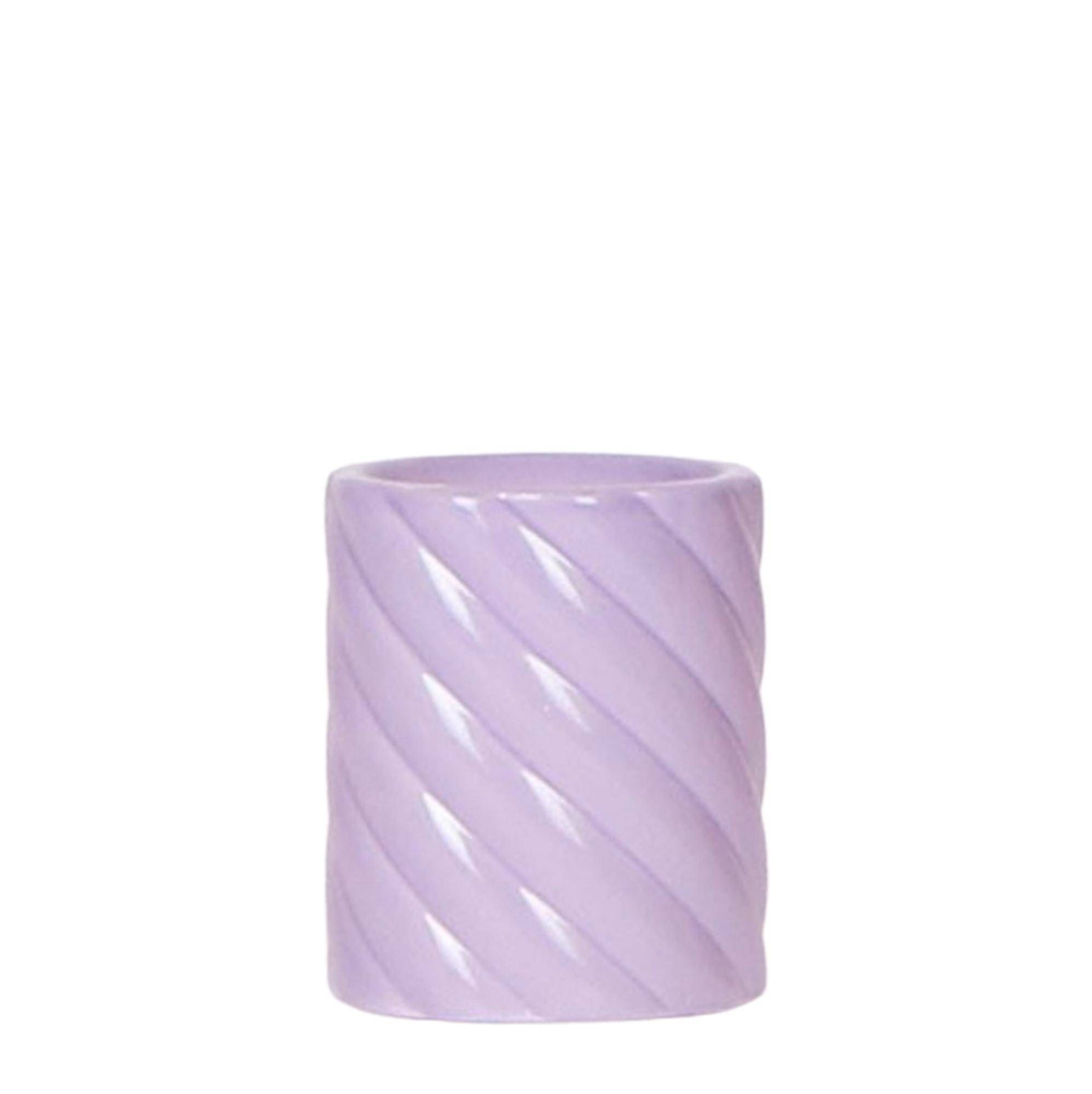 Cache-pot céramique pastel version haute - silhouette élancée - Pot de 6cm - lilas - Image 1