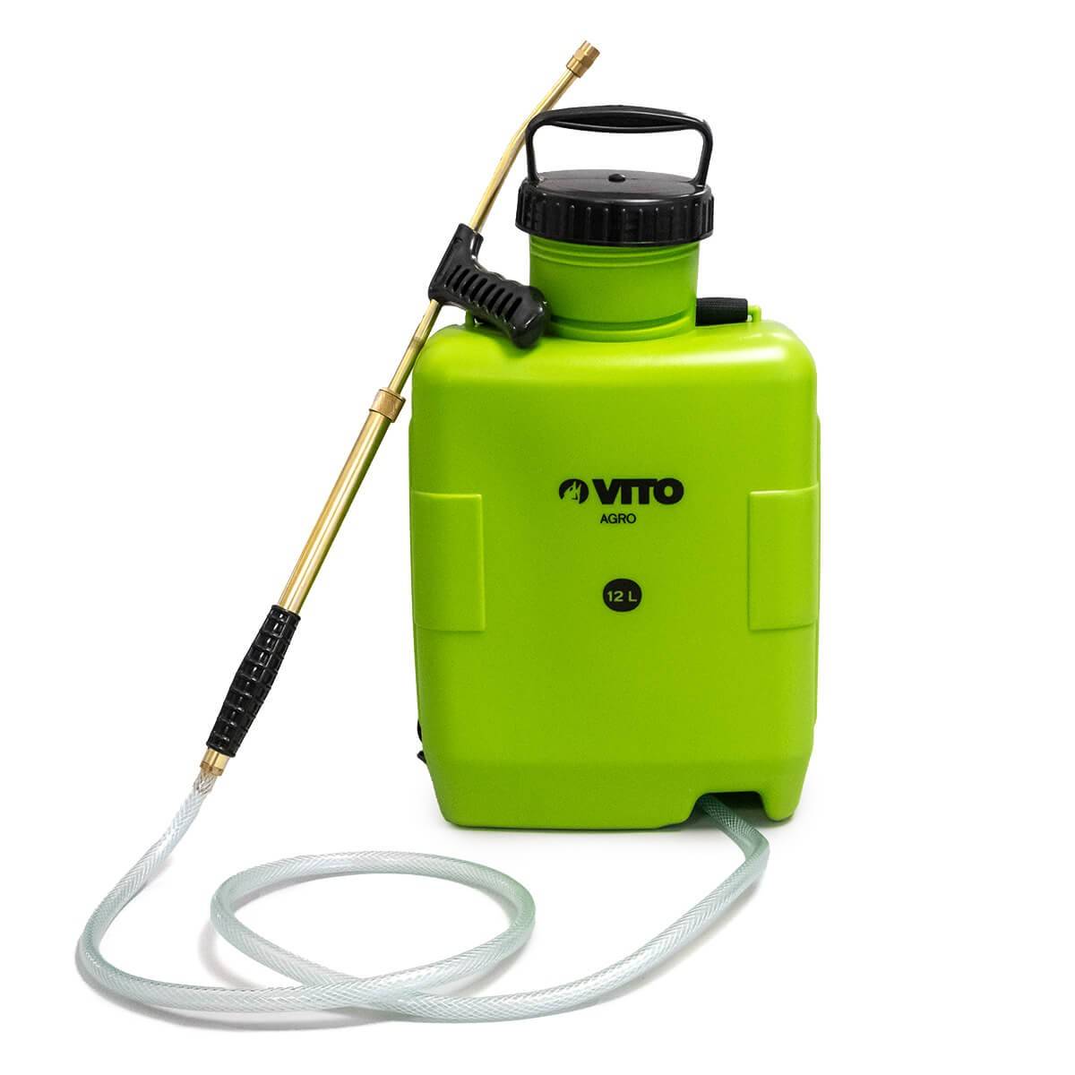 Pulvérisateur manuel 12L lance en laiton pour produits agressifs et corrosifs jardin toitures VITO - Imagen 1