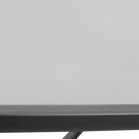 ComfortXL - Table de jardin bistrot métal noir verre trempé 68,5 x 68,5 x 84 cm balcon terrasse - ComfortXL Outdoor Living - Image 9