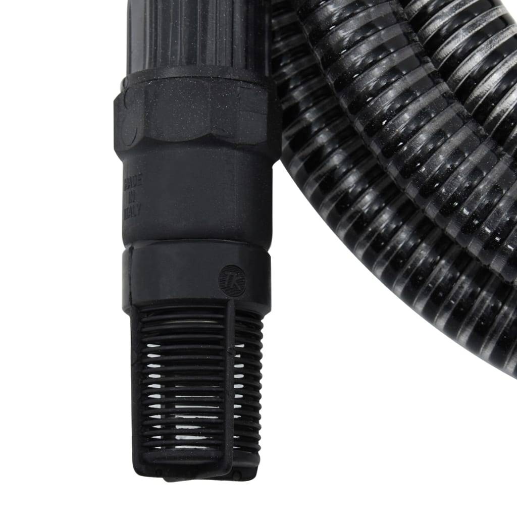 Vidaxl - Tuyau d'aspiration avec raccords en PVC noir 1" 4 m PVC vidaXL 151076 - Image 4