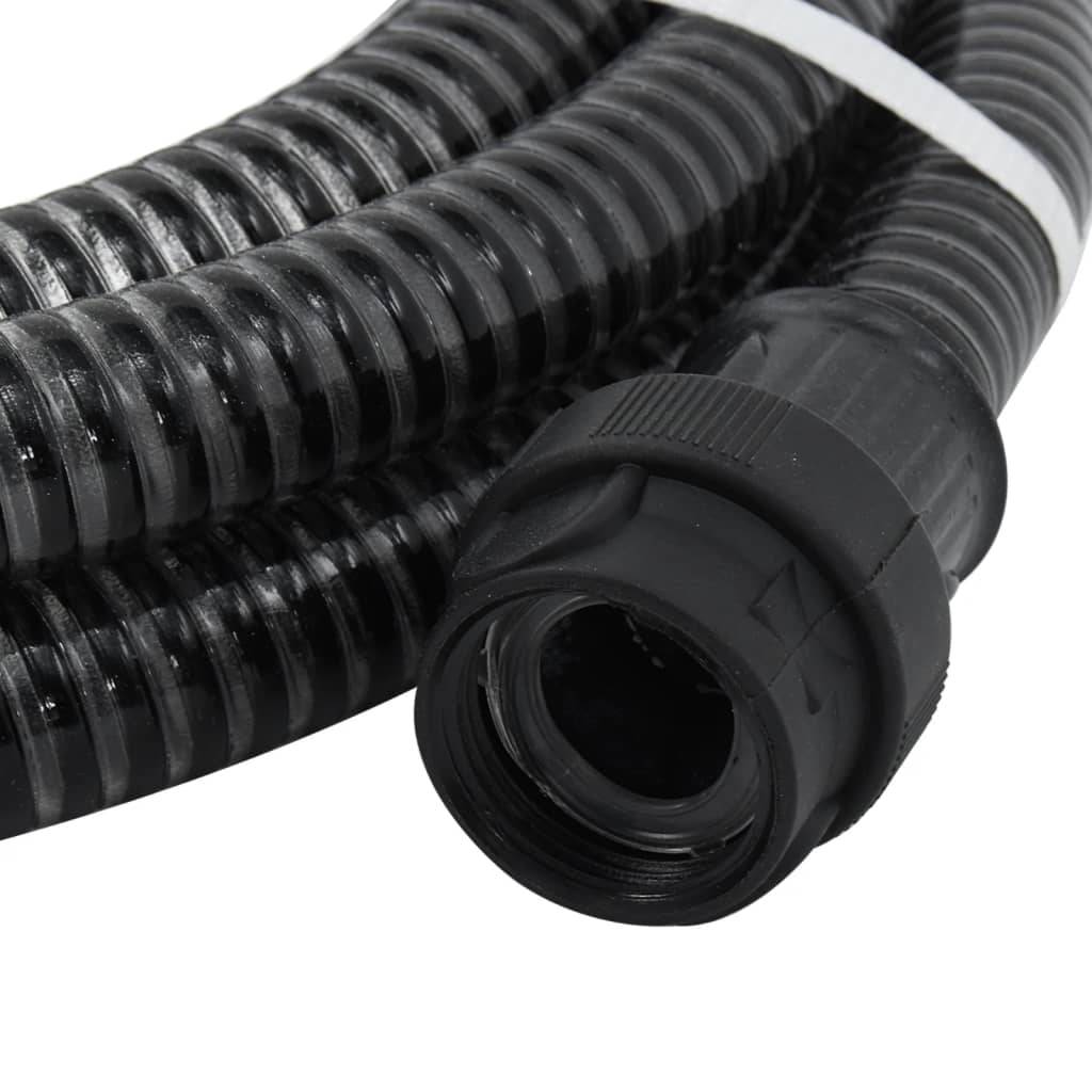 Vidaxl - Tuyau d'aspiration avec raccords en PVC noir 1" 4 m PVC vidaXL 151076 - Image 5