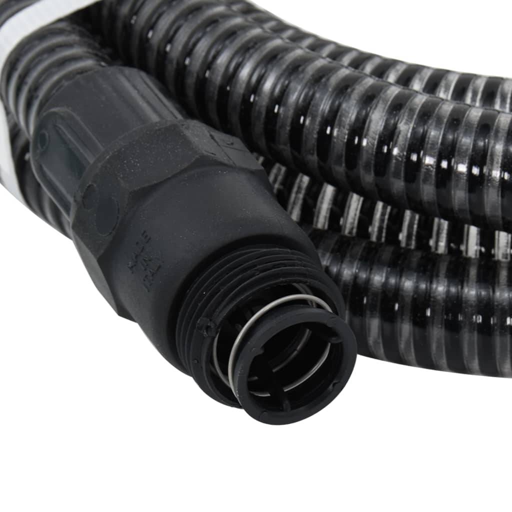 Vidaxl - Tuyau d'aspiration avec raccords en PVC noir 1" 4 m PVC vidaXL 151076 - Image 7