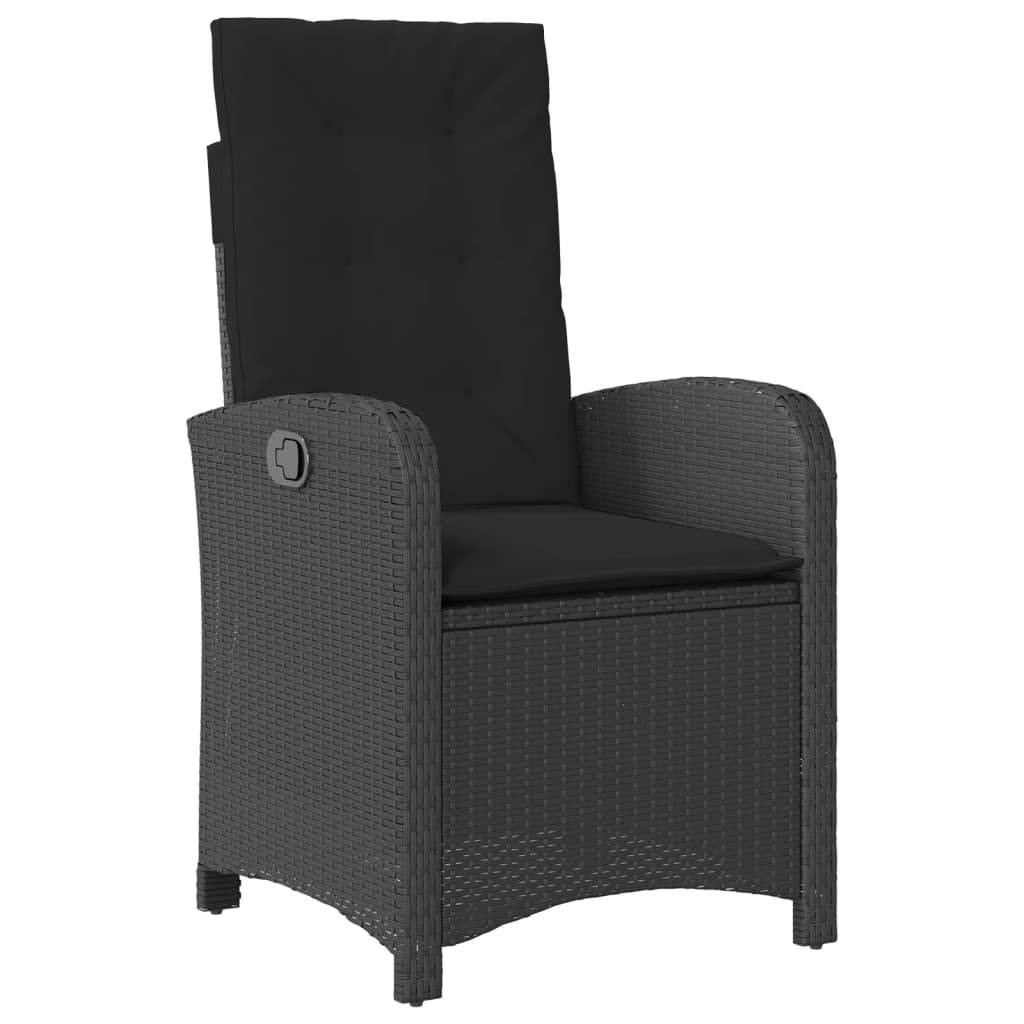 Vidaxl - Ensemble à manger de jardin avec coussins 3 pcs Noir vidaXL 3212203 - Image 8