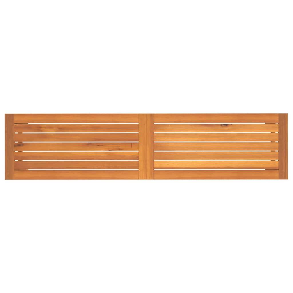 PANGIVO - Banc de jardin bois d'acacia naturel 150 x 35 x 45 cm, Poids:11kg - PANGIVO - Image 5