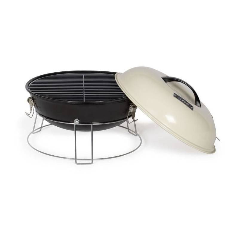 Livoo - Barbecue A Charbon Portable - Livoo - Doc301 - Champagne Et Noir - Image 2