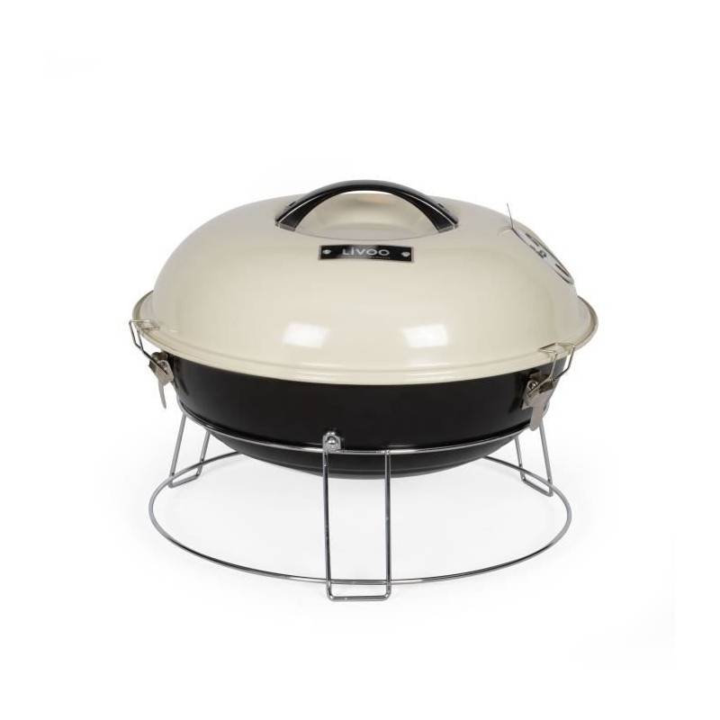 Livoo - Barbecue A Charbon Portable - Livoo - Doc301 - Champagne Et Noir - Image 1