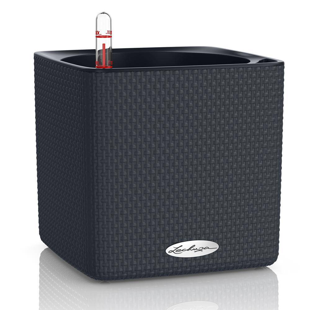 Lechuza - CUBE Color 16 - Kit Complet, gris ardoise 16 cm Lechuza - Imagen 1