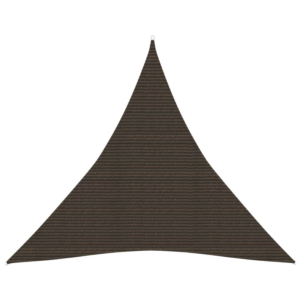 Helloshop26 - Voile toile d'ombrage parasol 160 g/m² PEHD 5 x 5 x 5 m marron - Imagen 1