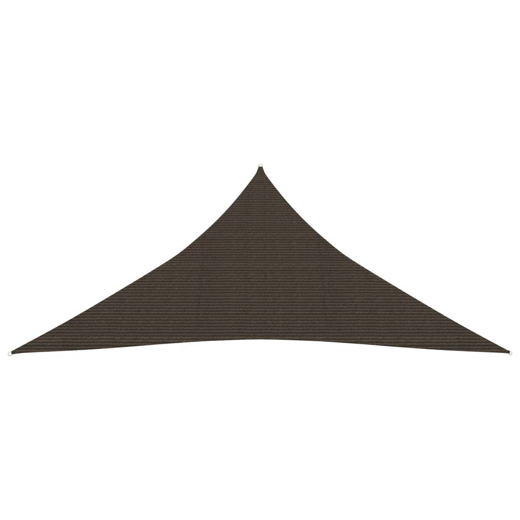 Helloshop26 - Voile toile d'ombrage parasol 160 g/m² PEHD 5 x 5 x 5 m marron - Imagen 2