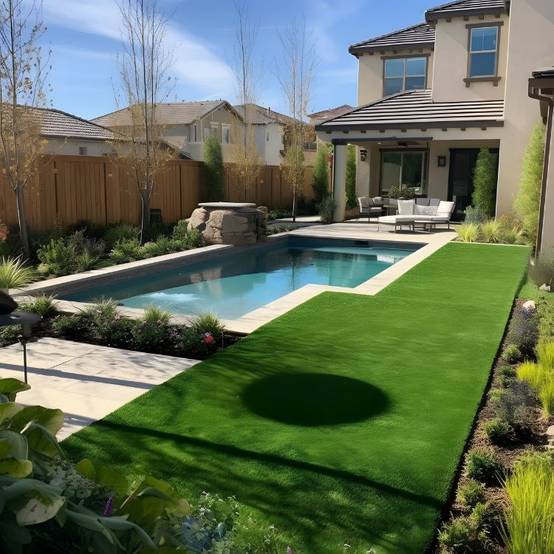 Gazon Synthétique GREEN PRO 38mm - 4Mx23M soit 92m2 - BBE - Image 1