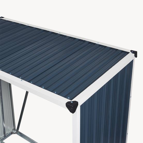Casa.Pro - Abri-bûches couvert Kalmar 158 x 80 x 152 cm anthracite casa.pro - Image 8