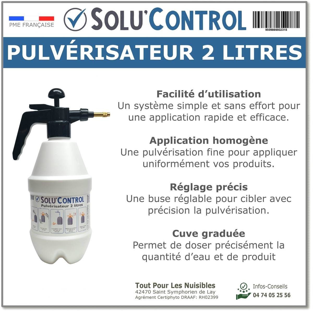 Solu'Control - Pulvérisateur 2 Litres - Image 1