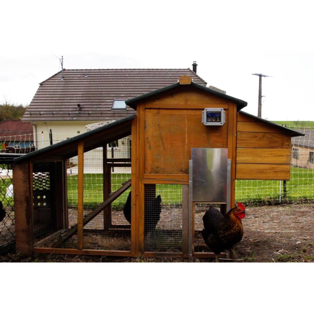 Chick'a - Portier automatique + trappe aluminium pour poulailler - Imagen 6