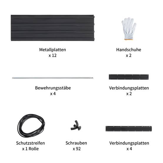 Lot de 2 Carrés potagers surélevés acier pour jardin potager anti ...