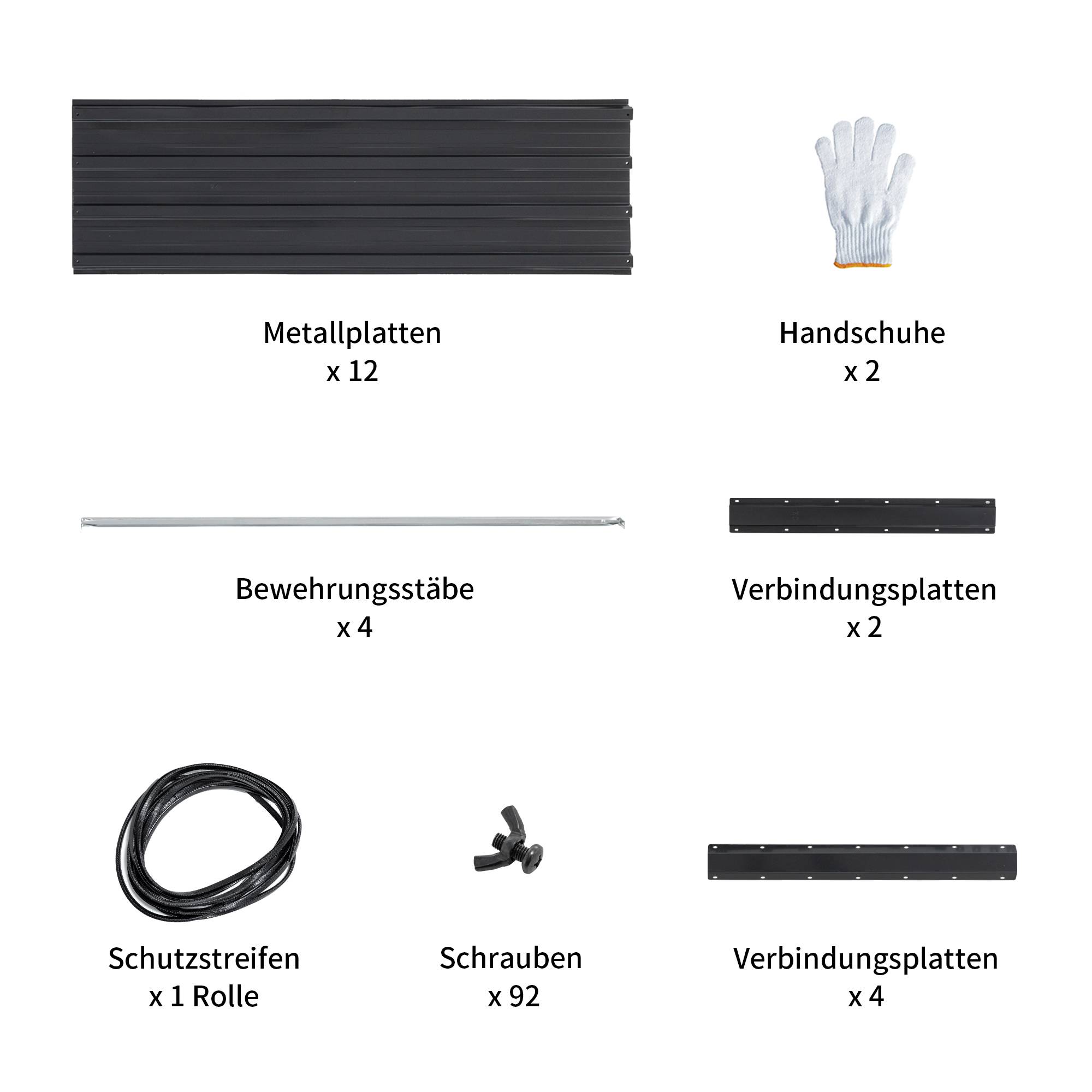 Lot de 2 Carrés potagers surélevés acier pour jardin potager anti ...