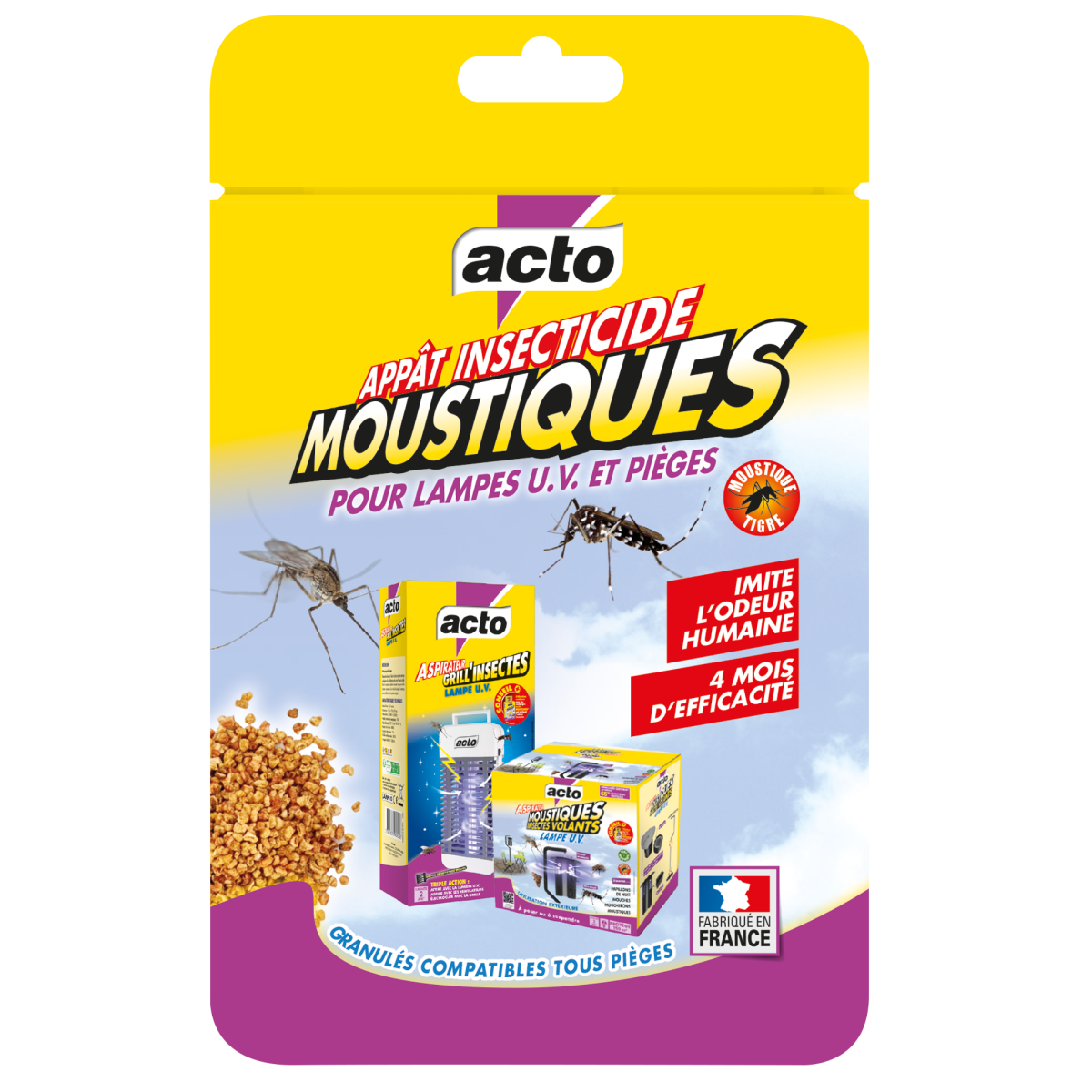 Acto - Acto Mosquitos Gránulos: el refuerzo indispensable para tus trampas