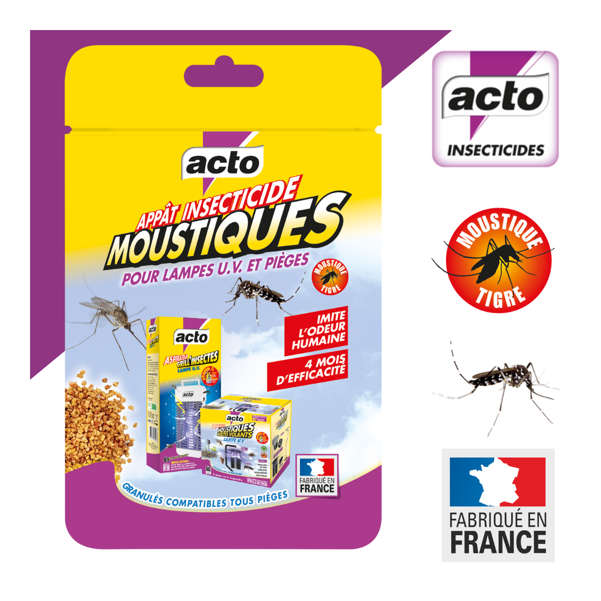 Acto - Acto Moustiques Granulés : le renfort indispensable pour vos pièges - Image 3
