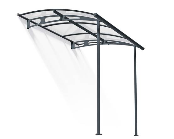 Canopia by Palram - Canopia Abri terrasse auvent Vega 200.5 x 199.6 cm Gris 200.5 X 199.6 - Image 1