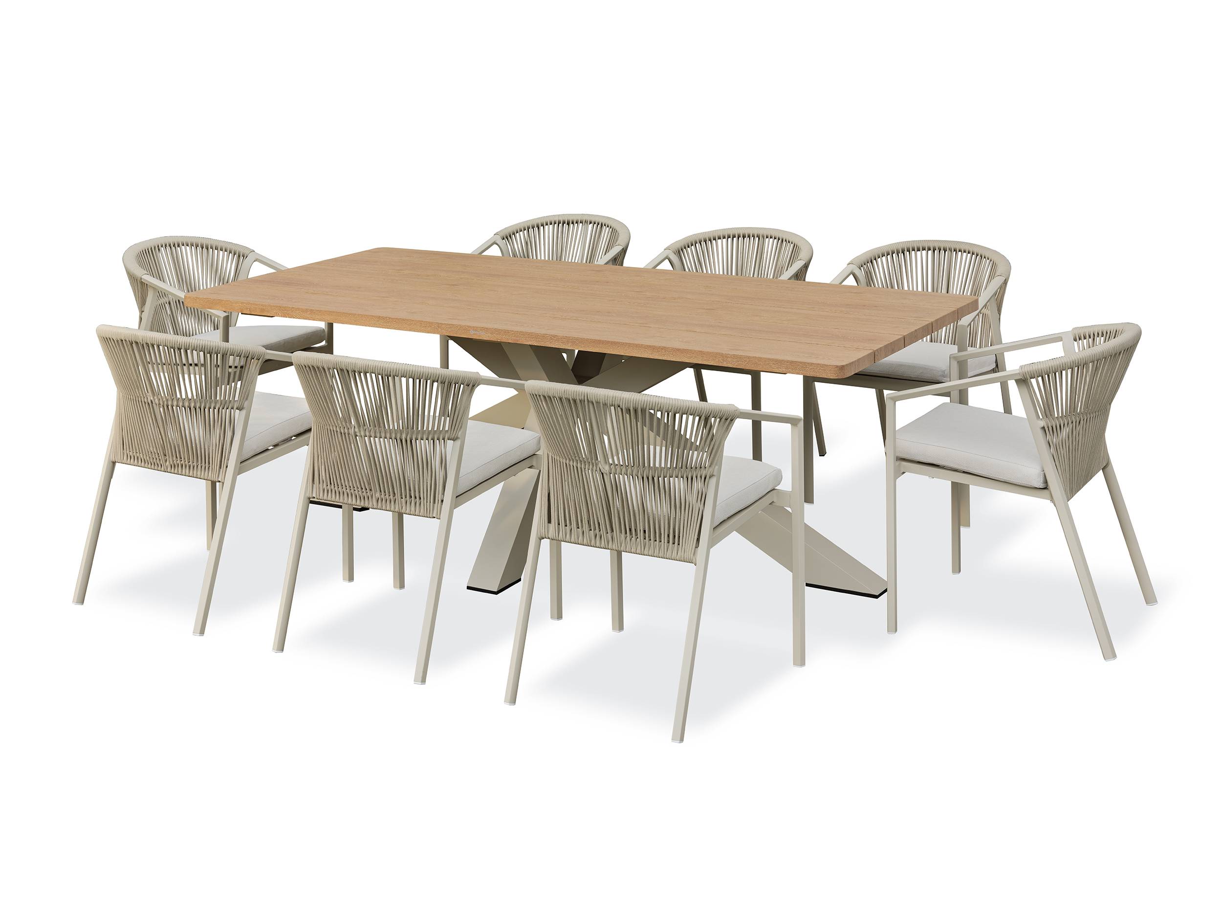 Ensemble repas de jardin KELIA 8 places - GREGE - REMARQUABLE - Image 1