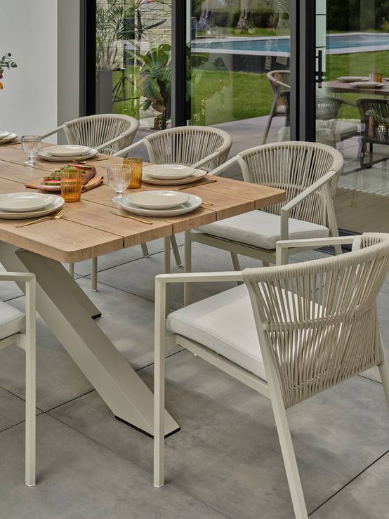 Ensemble repas de jardin KELIA 8 places - GREGE - REMARQUABLE - Image 3