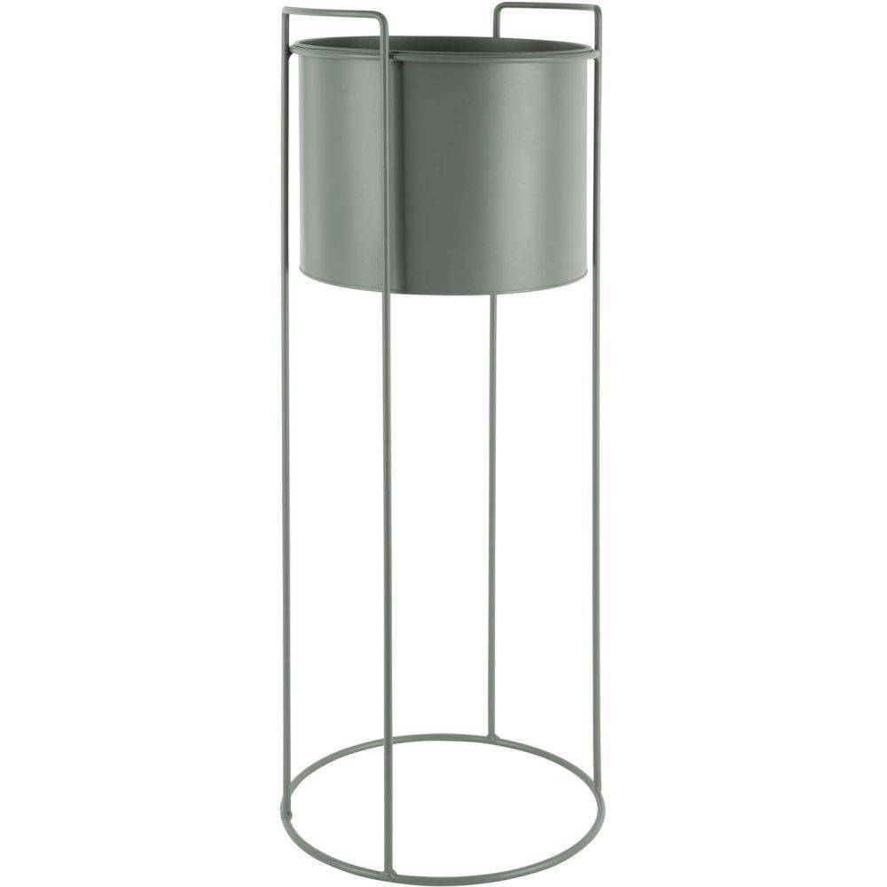 Pt Living - Set de 3 supports à plantes ronds en métal Essence Vert - Imagen 2