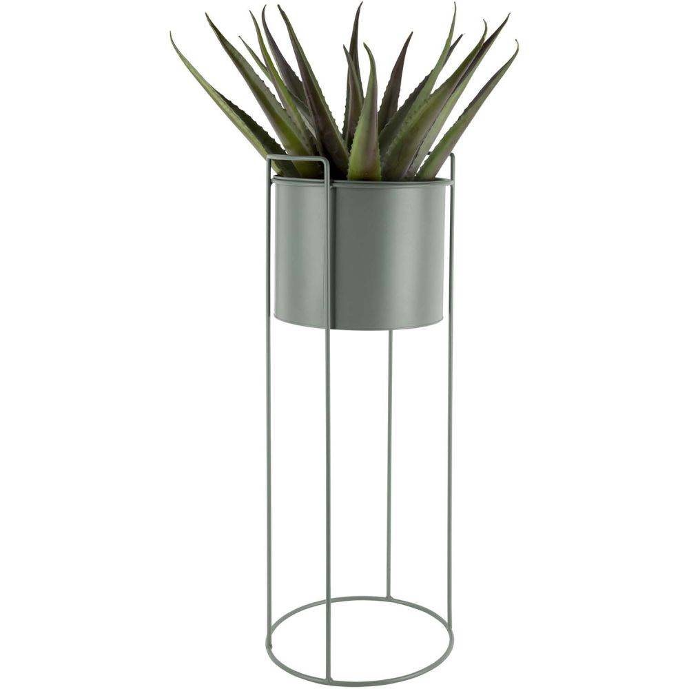 Pt Living - Set de 3 supports à plantes ronds en métal Essence Vert - Imagen 3