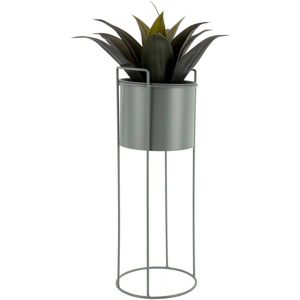 Pt Living - Set de 3 supports à plantes ronds en métal Essence Vert - Imagen 4