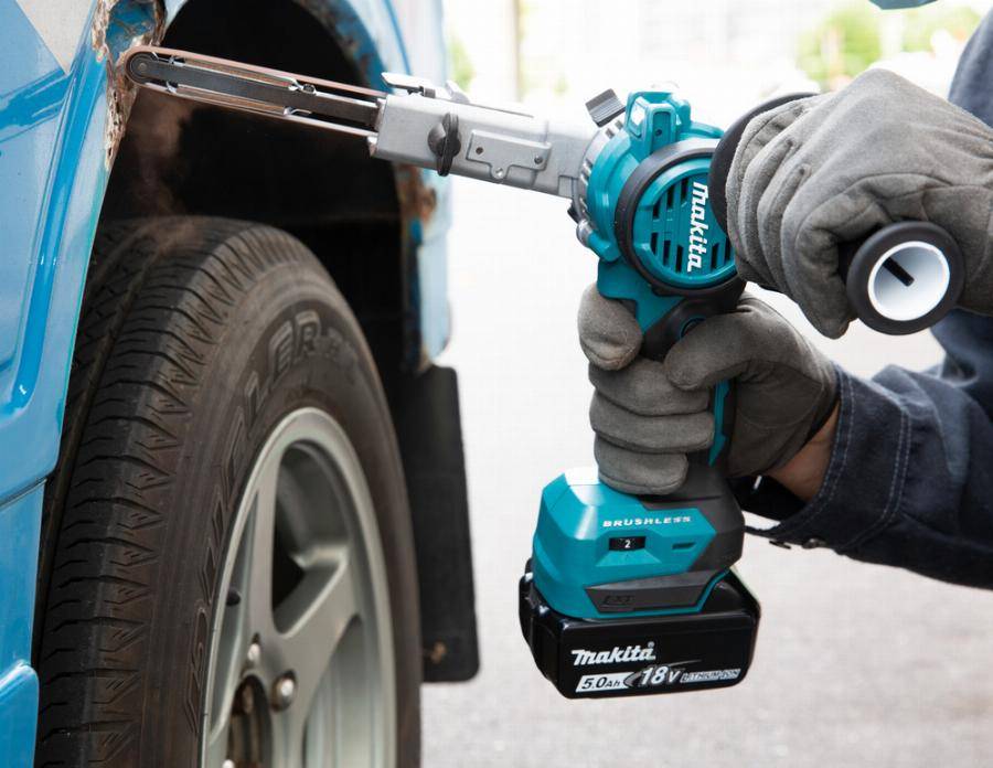 Ponceuse à bande 18V Li-Ion 9 x 533 mm MAKITA - Sans batterie - DBS180ZJ - Image 3