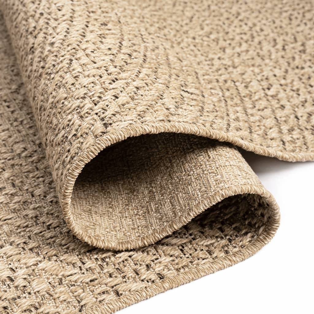 Tapis d'EntréeIntérieur Extérieur Style Jute Naturel pour Patio ou Balcon Marron 60x110 cm – ComfortXL Outdoor Living - Image 5