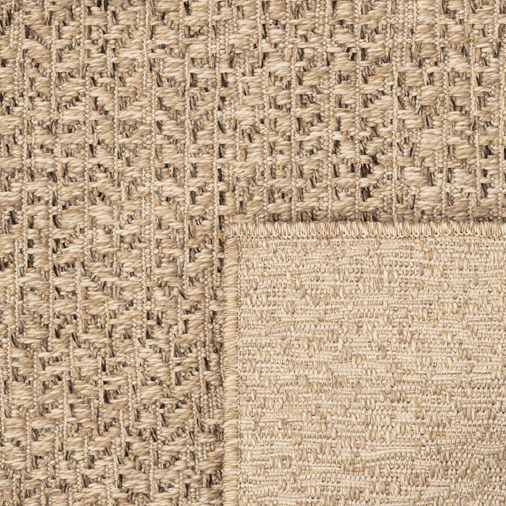 Tapis d'EntréeIntérieur Extérieur Style Jute Naturel pour Patio ou Balcon Marron 60x110 cm – ComfortXL Outdoor Living - Image 6