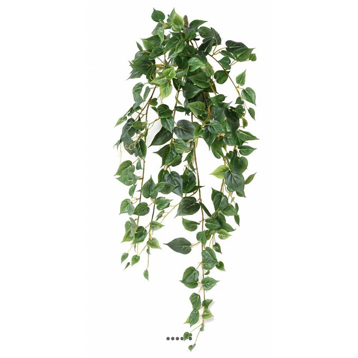 Chute de mini feuilles de philodendron artifciel L 80 cm - Image 1