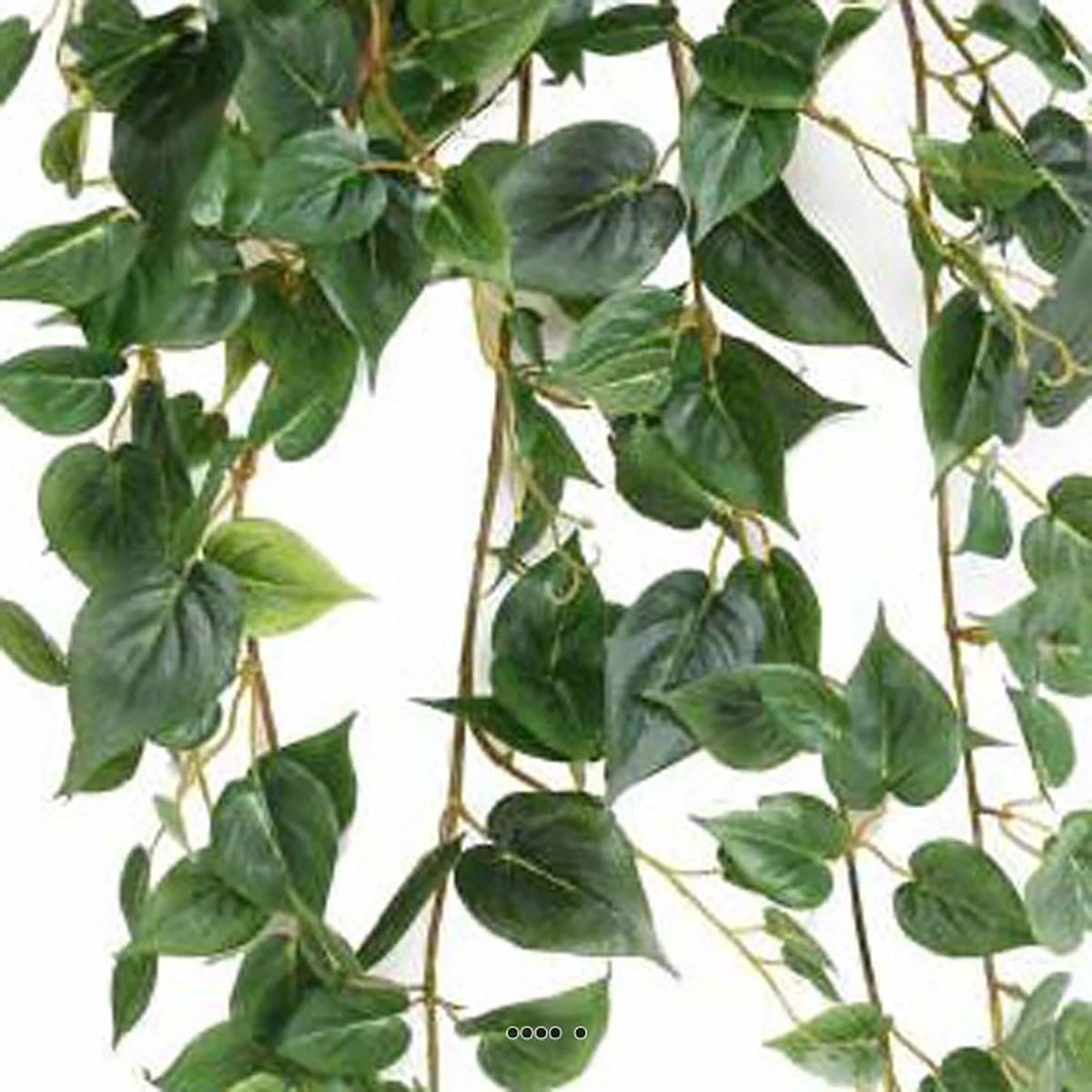 Chute de mini feuilles de philodendron artifciel L 80 cm - Image 3