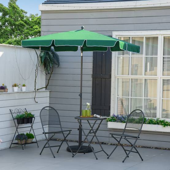 ComfortXL - Parasol Rectangulaire Aluminium pour Balcon Jardin Inclinable Vert 198x130 cm - ComfortXL Outdoor Living - Image 3