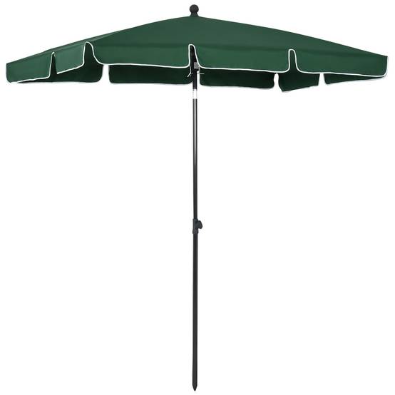 ComfortXL - Parasol Rectangulaire Aluminium pour Balcon Jardin Inclinable Vert 198x130 cm - ComfortXL Outdoor Living - Image 1