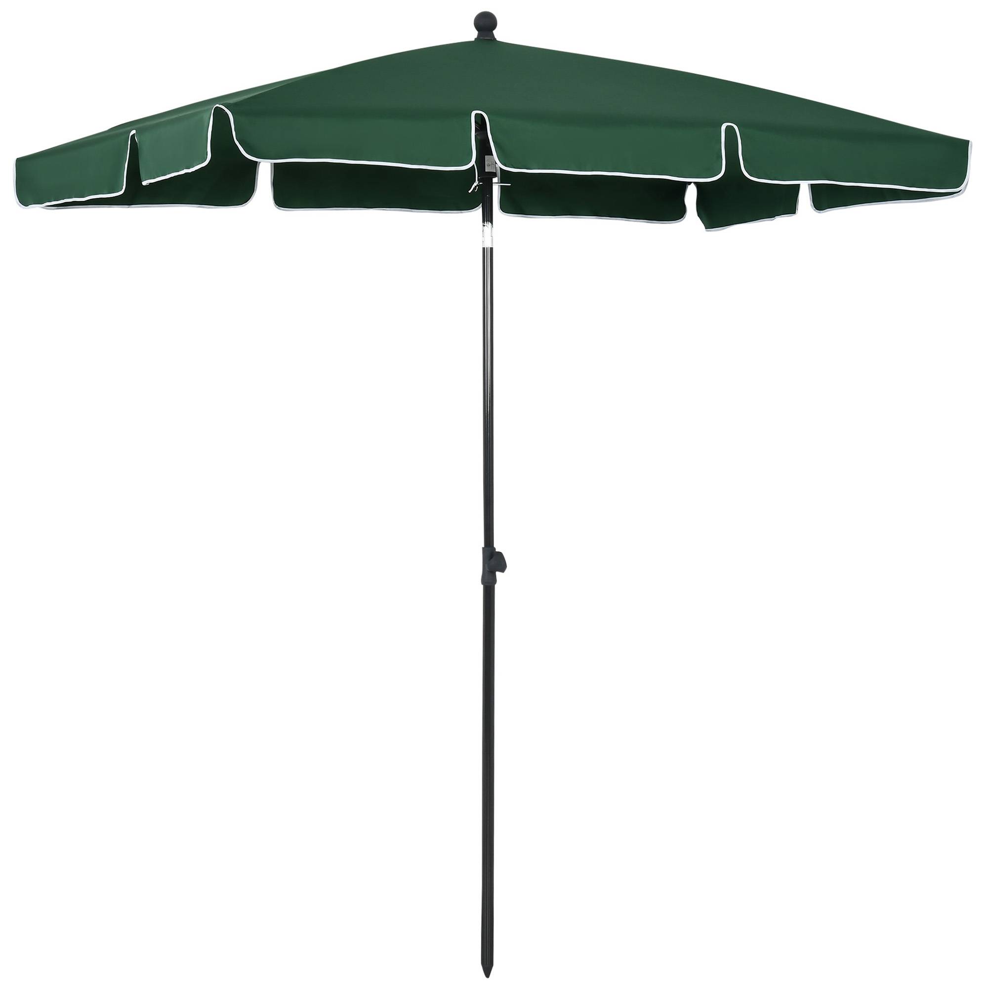 ComfortXL - Parasol Rectangulaire Aluminium pour Balcon Jardin Inclinable Vert 198x130 cm - ComfortXL Outdoor Living