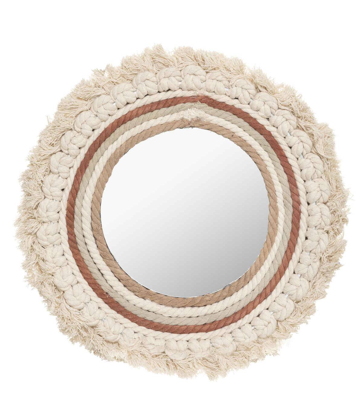 Miroir mural en Coton et Verre D 40 cm - Imagen 1