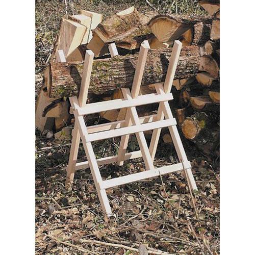 Ribimex - Chevalet en bois 3 branches 90x63cm auto-blocage - Imagen 1