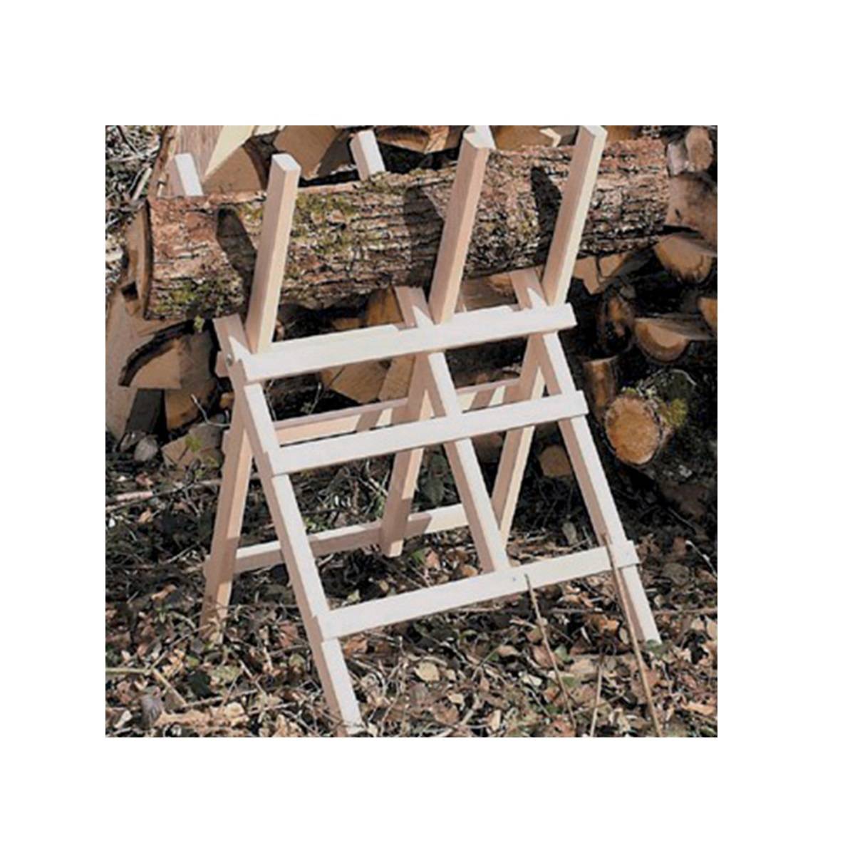 Ribimex - Chevalet en bois 3 branches 90x63cm auto-blocage - Imagen 5