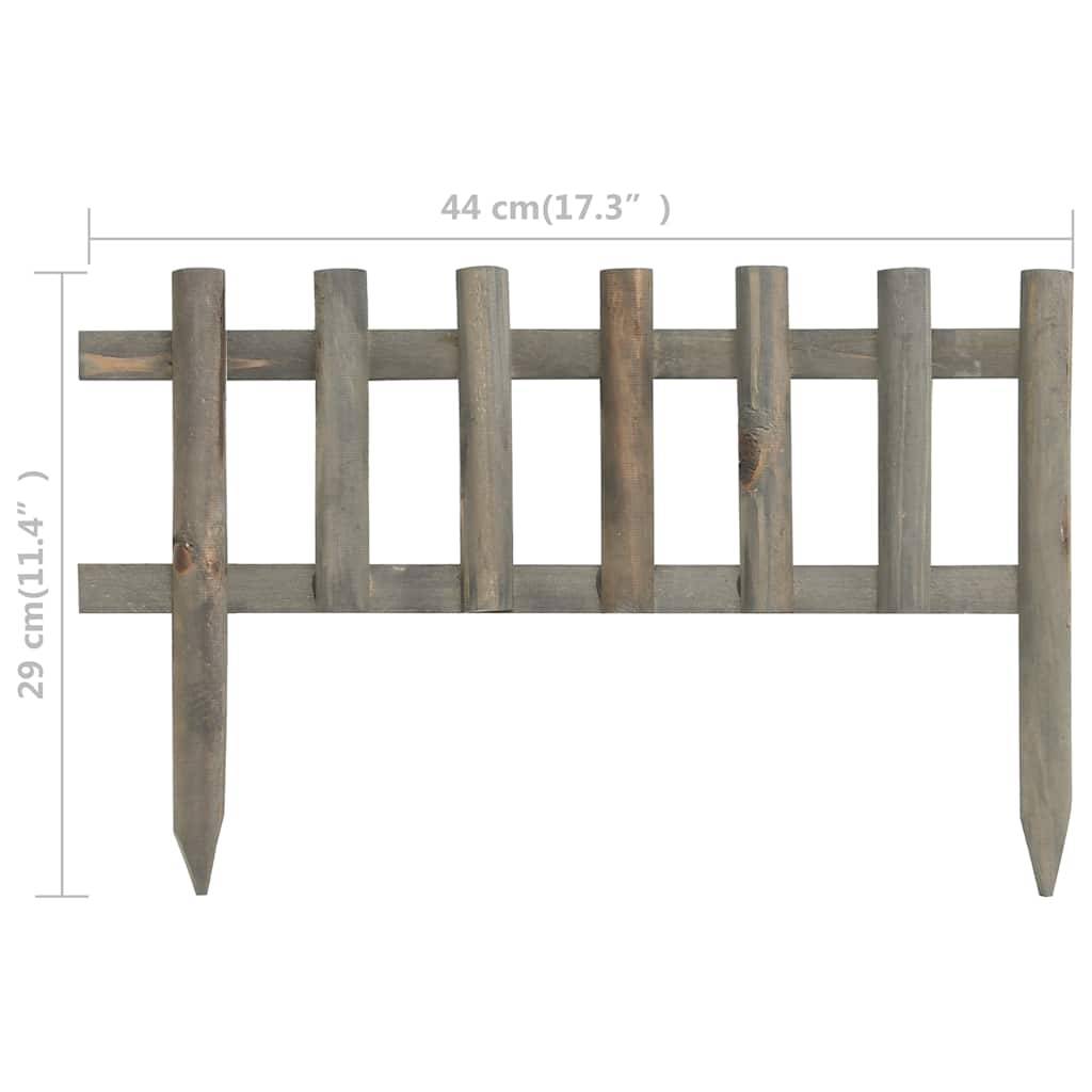 Bordure jardin naturelle bois sapin massif décoration parterres style rustique 4,4m - ComfortXL Outdoor Living - Image 6