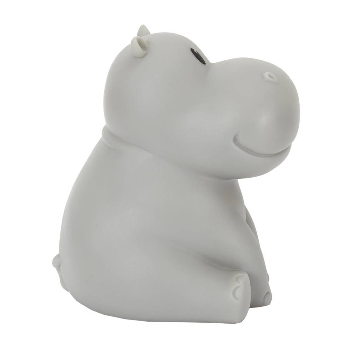 The Home Deco Kids - Lampe Veilleuse Enfant Led "Hippopotame" 16cm Gris - Image 3