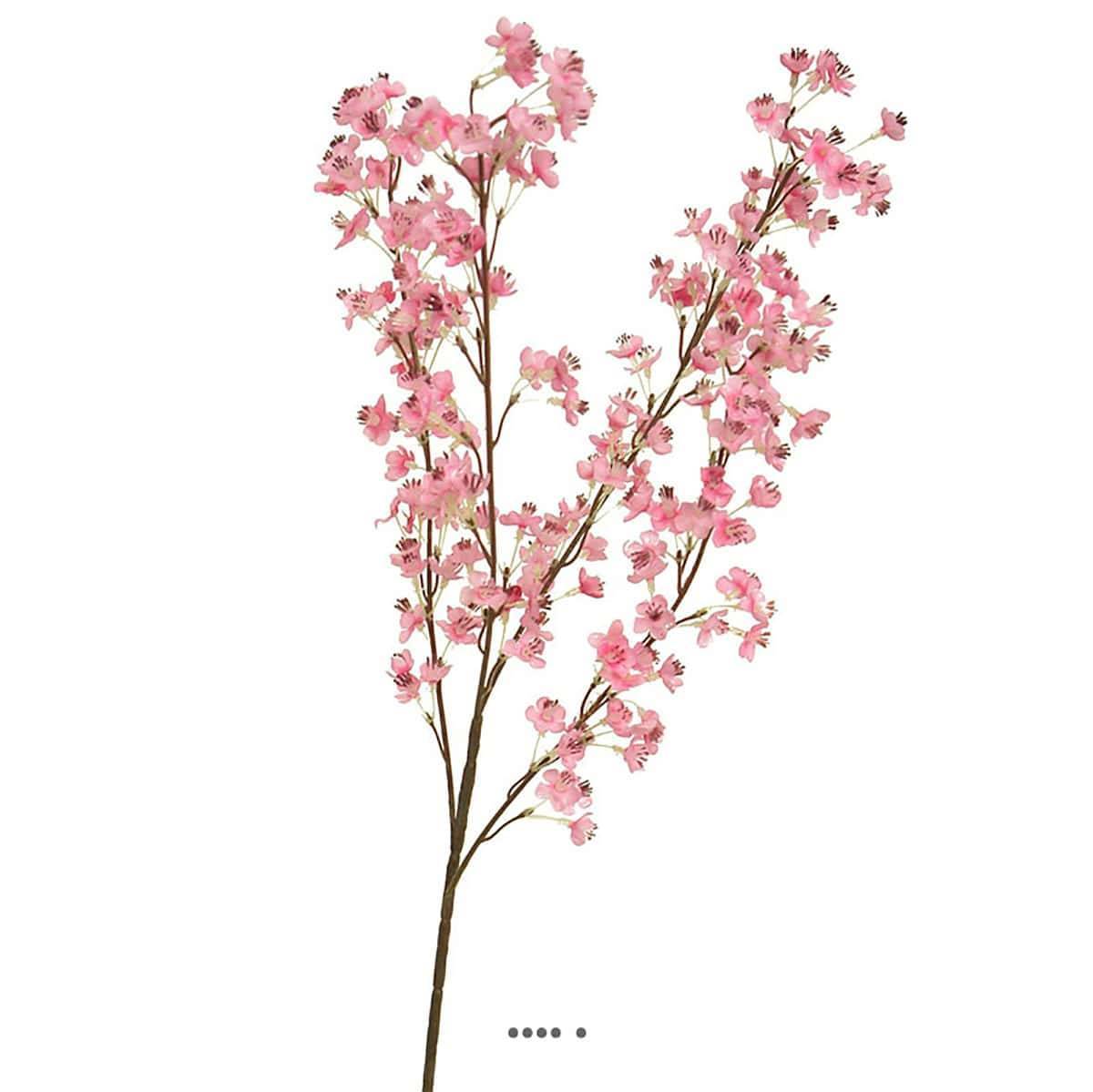 Artificielles - Branche de fleurs artificielles d'amandier H 90 cm pour exterieur rose - Imagen 1