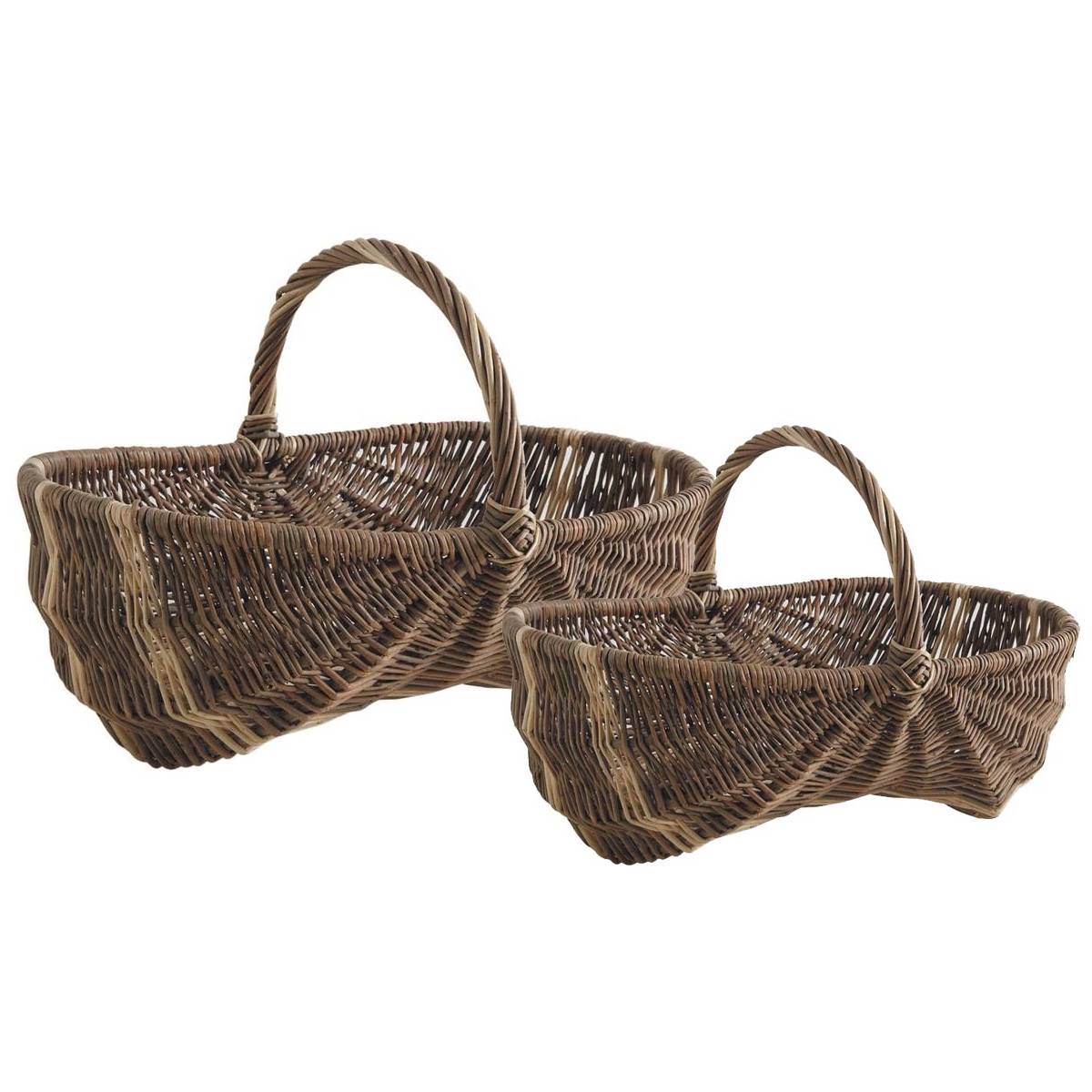 Aubry Gaspard - Panier bourguignon en osier Lot de 2 - Imagen 1
