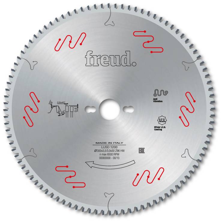 Lame pour métaux non ferreux/PVC/Aluminium FREUD - Ø216 2,8/2,2 AL30 Z60 TP- - F03FS05292 -LU5D 0500
