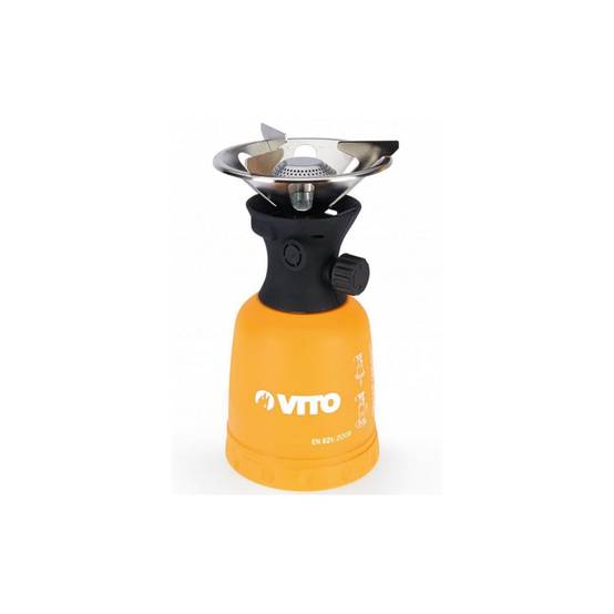 Kit Camping Lampe à gaz et Réchaud gaz + 2 Cartouches gaz 190gr Perçables VITO - Imagen 3