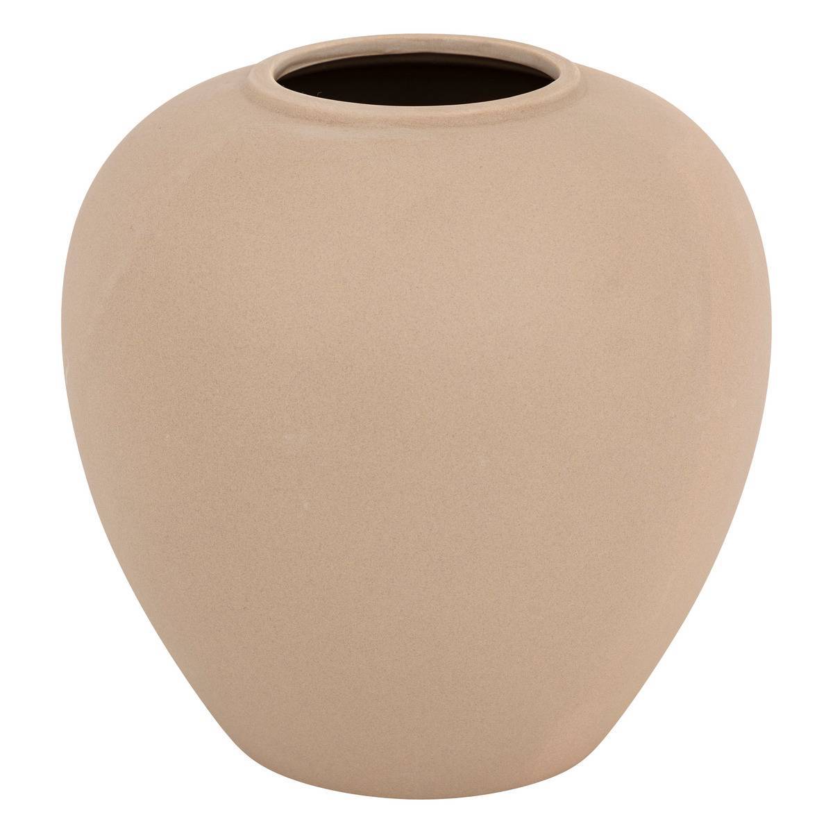 Atmosphera - Vase boule Rily céramique taupe H22cm - Atmosphera Créateur d'intérieur - Imagen 2