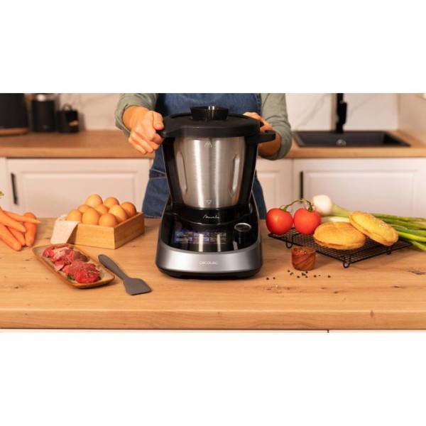 Robot  de cuisine - CECOTEC - Mambo Touch avec bol Habana - 1600 W - 3,3 L - 37 fonctions - Gris - Image 6